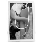 Creëer-Uw-Eigen Foto uploadt Gift Bag Medium Cadeauzakje (Achterkant)