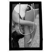 Creëer-Uw-Eigen Foto uploadt Gift Bag Medium Cadeauzakje (Achterkant)