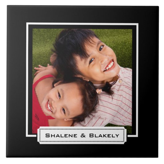 Creëer-Uw-Eigen Foto uploadt Keramische Tegel Tegeltje (Voorkant)