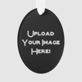 Creëer-Uw-Eigen Foto uploadt Keramische versiering Ornament