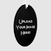Creëer-Uw-Eigen Foto uploadt Keramische versiering Ornament (voorkant)