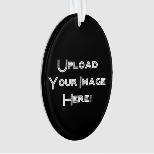 Creëer-Uw-Eigen Foto uploadt Keramische versiering Ornament (voorkant)