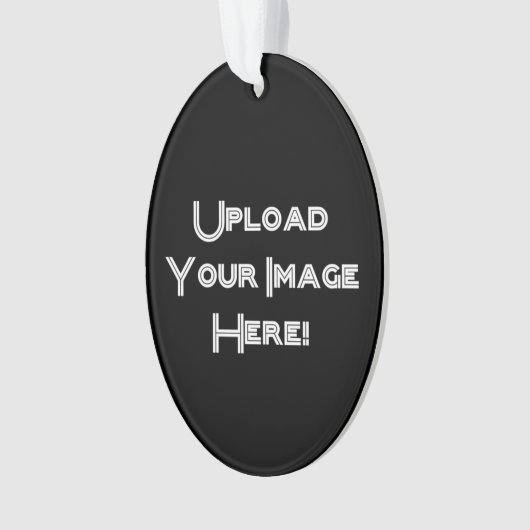 Creëer-Uw-Eigen Foto uploadt Keramische versiering Ornament (voorkant)