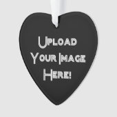 Creëer-Uw-Eigen Foto uploadt Keramische versiering Ornament (voorkant)