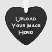 Creëer-Uw-Eigen Foto uploadt Keramische versiering Ornament (voorkant)