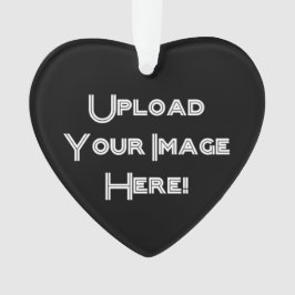 Creëer-Uw-Eigen Foto uploadt Keramische versiering Ornament