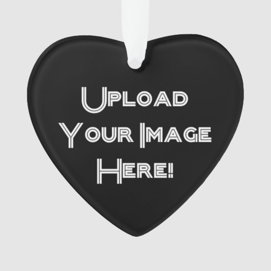 Creëer-Uw-Eigen Foto uploadt Keramische versiering Ornament (voorkant)