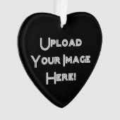 Creëer-Uw-Eigen Foto uploadt Keramische versiering Ornament (voorkant)