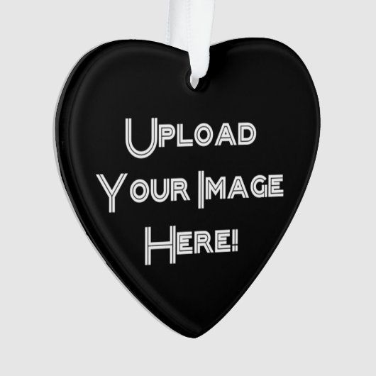 Creëer-Uw-Eigen Foto uploadt Keramische versiering Ornament (voorkant)