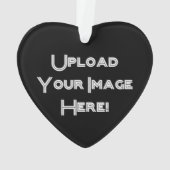 Creëer-Uw-Eigen Foto uploadt Keramische versiering Ornament (achterkant)