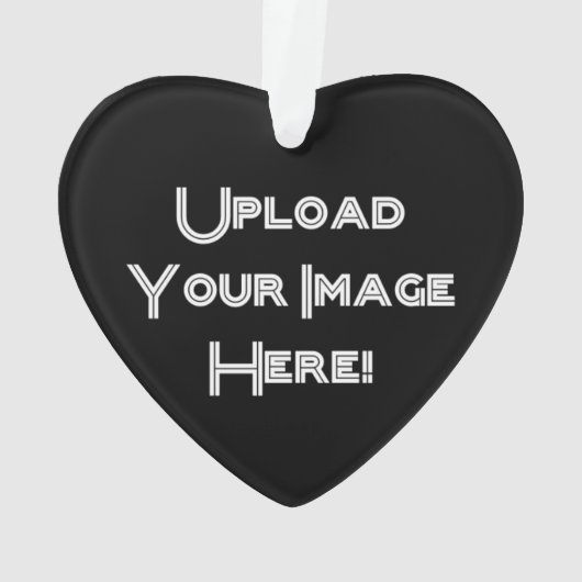 Creëer-Uw-Eigen Foto uploadt Keramische versiering Ornament (achterkant)