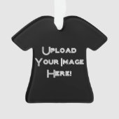 Creëer-Uw-Eigen Foto uploadt Keramische versiering Ornament (voorkant)