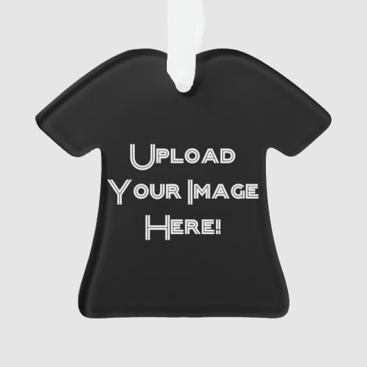 Creëer-Uw-Eigen Foto uploadt Keramische versiering Ornament (voorkant)