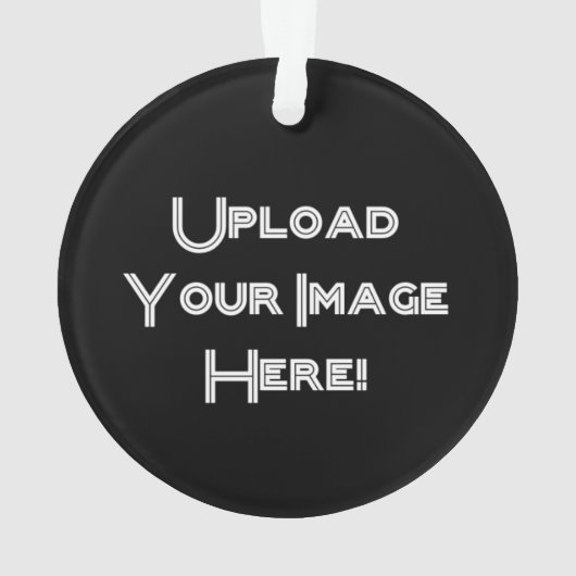 Creëer-Uw-Eigen Foto uploadt Keramische versiering Ornament (achterkant)