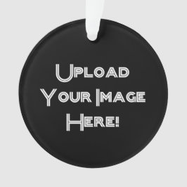 Creëer-Uw-Eigen Foto uploadt Keramische versiering Ornament