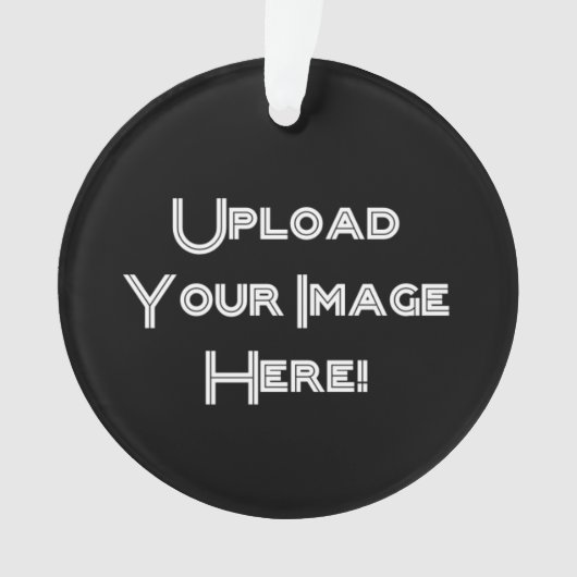 Creëer-Uw-Eigen Foto uploadt Keramische versiering Ornament (voorkant)