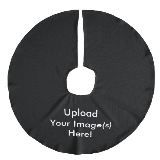 Creëer-Uw-Eigen Foto uploadt kerstboomrok Imitatie Linnen Kerstboom Kleed (Voorkant)
