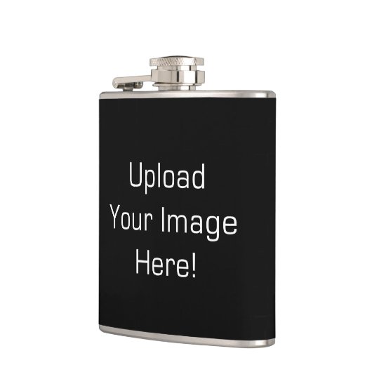 Creëer-Uw eigen foto uploadt roestvrijstalen kolf Heupfles (Links)