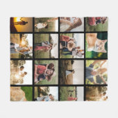 Creëer Uw Eigen Foto van de Douanecollage Fleece Deken (Voorkant (Horizontaal))