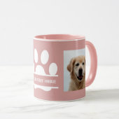 Creëer Uw eigen foto van de Funny Paw Print Dog Mok (Voorkant rechts)