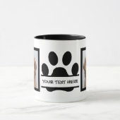 Creëer Uw eigen foto van Dog Pauw afdrukken Mok (Midden)