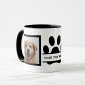 Creëer Uw eigen foto van Dog Pauw afdrukken Mok (Voorkant links)