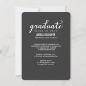 CREËER UW EIGEN FOTO VAN HET AFSTUDEREN INVITTEREN KAART (Achterkant)