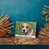 Creëer Uw eigen foto van Pet Dog Fotoplaat (Zijkant)