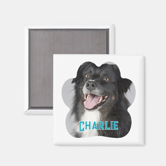 Creëer Uw eigen foto van Pet Dog Magneet (Voorkant / Achterkant)