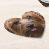 Creëer Uw eigen foto van uw eigen hond Aangepaste  Kartonnen Onderzetters (Gekanteld)