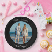 Creëer Uw eigen foto-Verloving, paar Papieren Bordje (Feest)