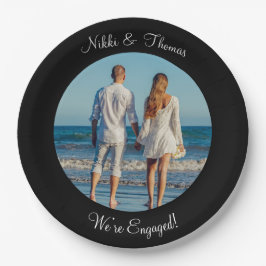 Creëer Uw eigen foto-Verloving, paar Papieren Bordje