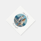 Creëer Uw eigen foto-Verloving, paar Servet (Hoek)