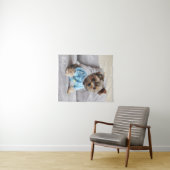 Creëer uw eigen foto verticaal monogram wandkleed (In Situ (horizontaal))