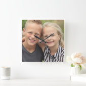 Creëer Uw eigen foto Vierkante Klok (Huis)