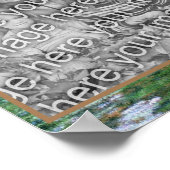 Creëer uw eigen foto Water Wheel Duck Pond Art Poster (Hoek)