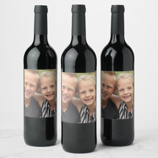Creëer Uw eigen foto  Wijn Etiket (Flessen)