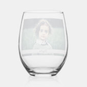 Creëer Uw eigen foto Wijnglas Zonder Voet (Achterkant)