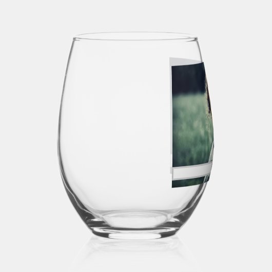 Creëer Uw eigen foto Wijnglas Zonder Voet (Rechts)