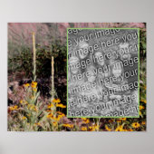 Creëer Uw Eigen Foto Wildflowers Art Border Poster (Voorkant)