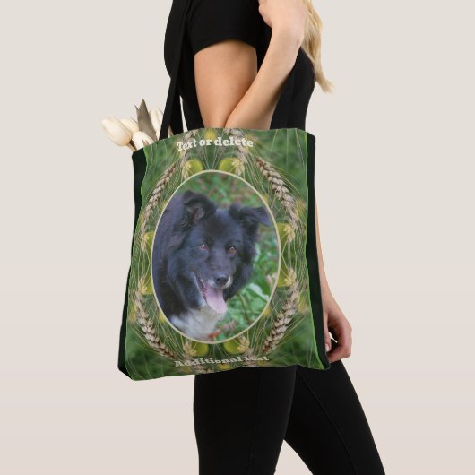Creëer Uw eigen foto Zomergras Lijst Tote Bag (Dichtbij)