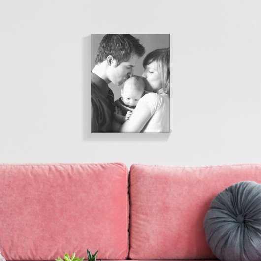 Creëer Uw eigen fotocanvas Canvas Afdruk (Insitu (Woonkamer))
