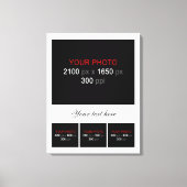 Creëer Uw eigen fotocollage 004 Canvas Afdruk (Voorkant)