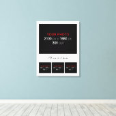 Creëer Uw eigen fotocollage 004 Canvas Afdruk (Insitu (Houten vloer))