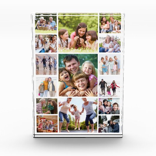 Creëer Uw Eigen Fotocollage 15 Afbeeldingen Wit Fotoblokken (Voorkant)