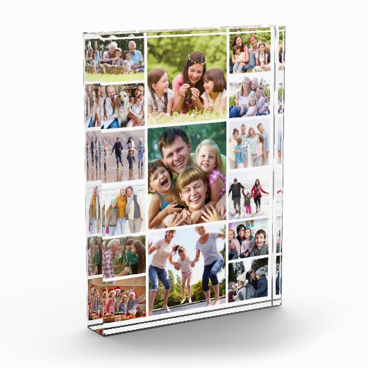 Creëer Uw Eigen Fotocollage 15 Afbeeldingen Wit Fotoblokken (Links)