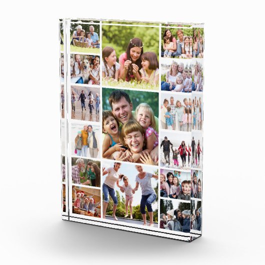 Creëer Uw Eigen Fotocollage 15 Afbeeldingen Wit Fotoblokken (Rechts)