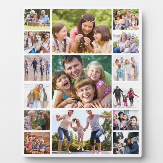 Creëer Uw Eigen Fotocollage 15 Afbeeldingen Wit Fotoplaat (Voorkant)