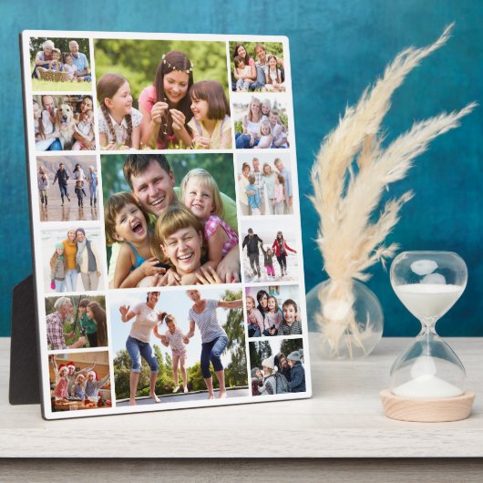 Creëer Uw Eigen Fotocollage 15 Afbeeldingen Wit Fotoplaat (Zijkant)