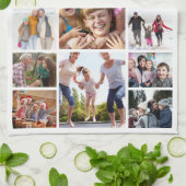 Creëer Uw Eigen Fotocollage 15 Afbeeldingen Wit Theedoek (Gevouwen)